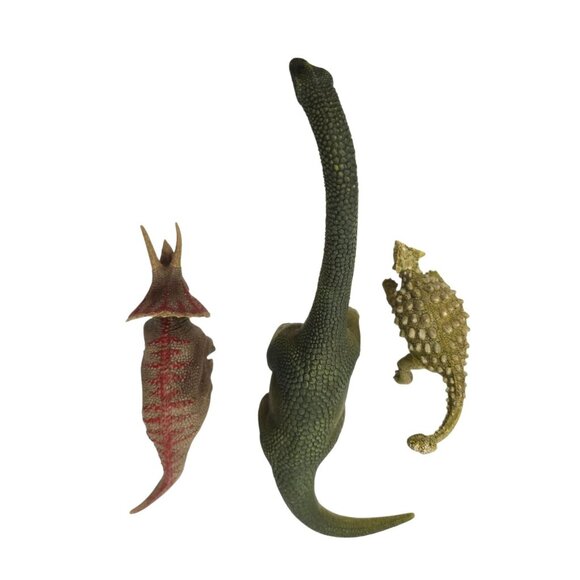 Schleich Dinosaurs Brachiosaurus Triceratops Ankylosaurus Realistic Figures Toys - Picture 6 of 15